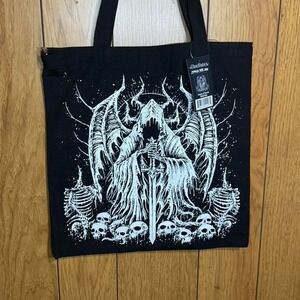 Vampire Freaks Black and white gothic tote bag NEW‎